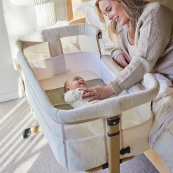 Prénatal Teddy Co-sleeper Bella ivory white & Prénatal Essential Co-sleeper matras