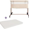 Prénatal Teddy Co-sleeper Bella sandbrown & Prénatal Essential Co-sleeper matras