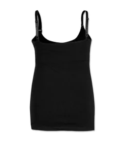 Prénatal voedings singlet spaghettibandjes effen zwart