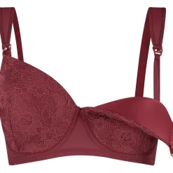 Prénatal voedingsbh  effen rood