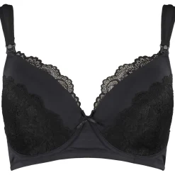 Prénatal voedingsbh  effen zwart