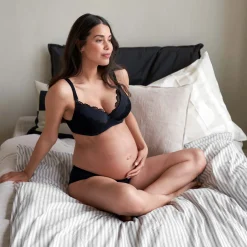 Prénatal voedingsbh  effen zwart