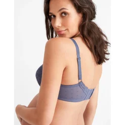 Prénatal voedingsbh effen blauw