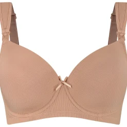 Prénatal voedingsbh  effen taupe