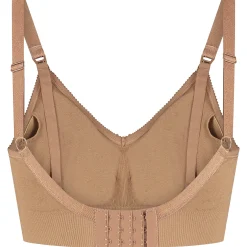 Prénatal voedingsbh voorgevormd  effen bruin