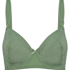 Prénatal voedingsbh voorgevormd  effen groen