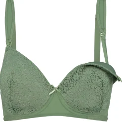 Prénatal voedingsbh voorgevormd  effen groen