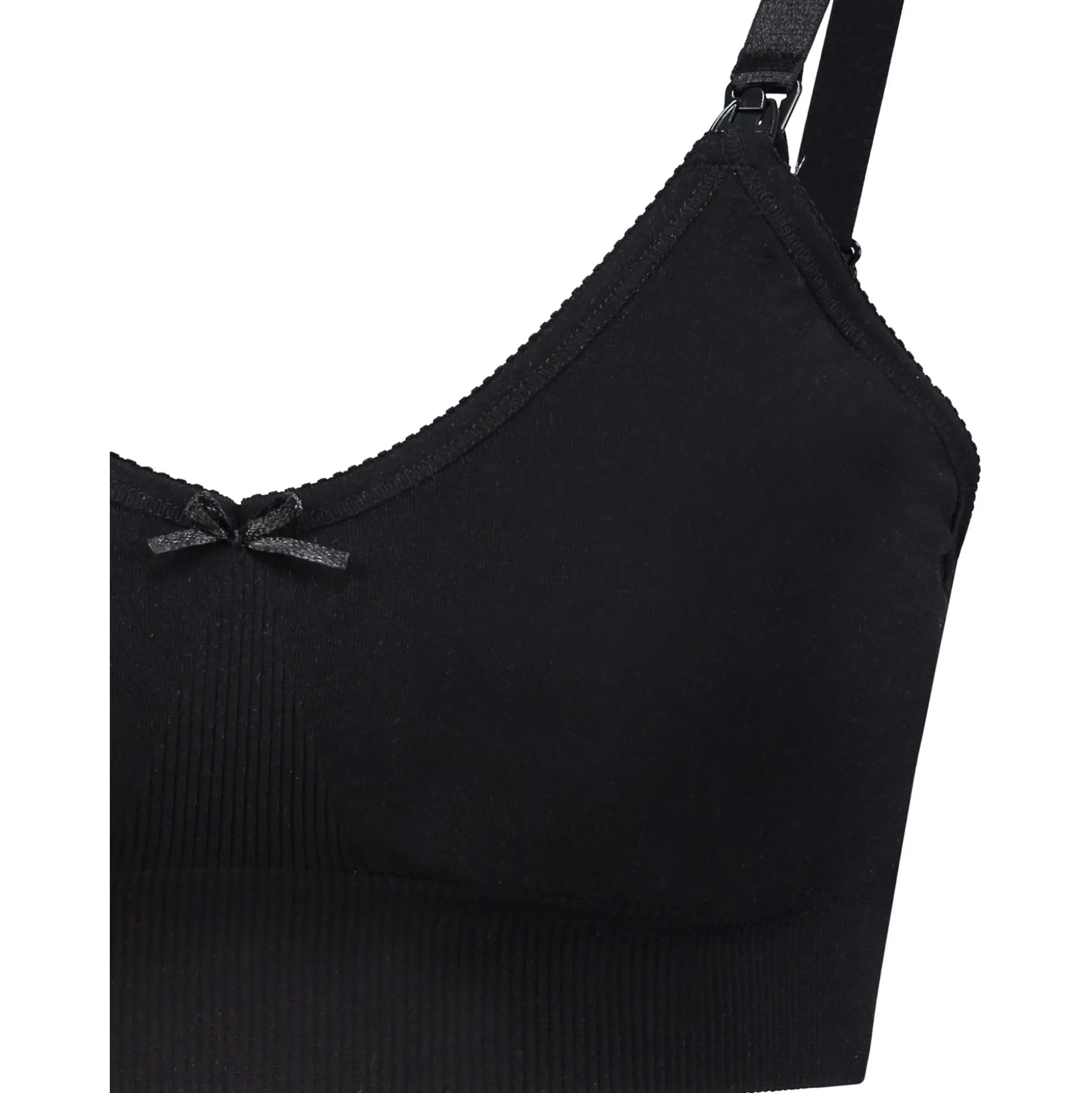 Prénatal voedingsbh voorgevormd zwart