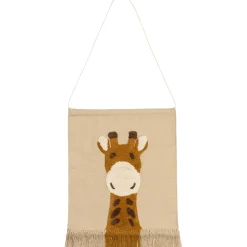 Prénatal wandtapijt giraf beige