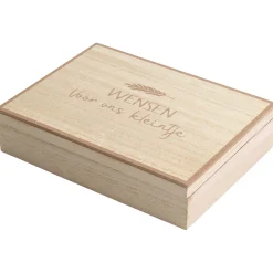 Prénatal wensendoos hout Brown