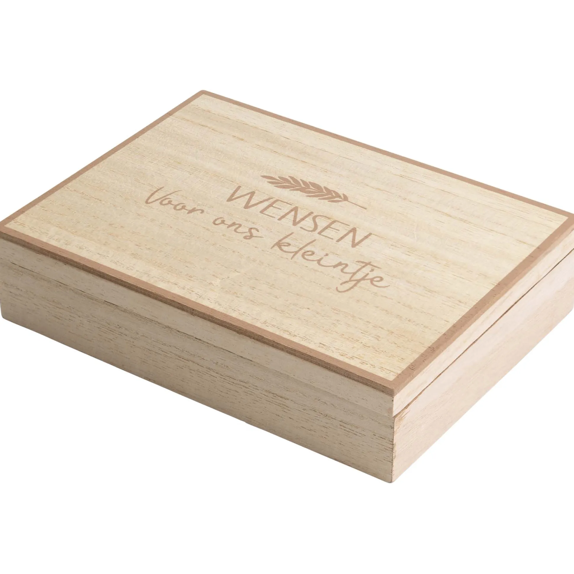 Prénatal wensendoos hout Brown