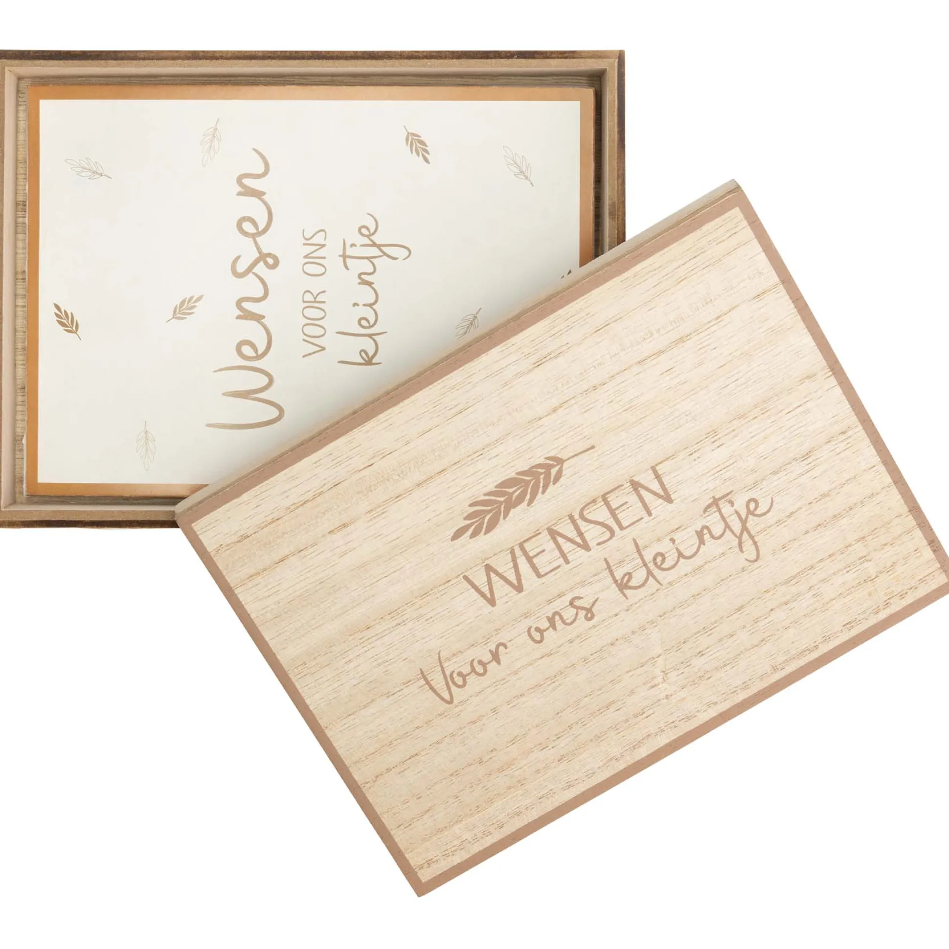 Prénatal wensendoos hout Brown