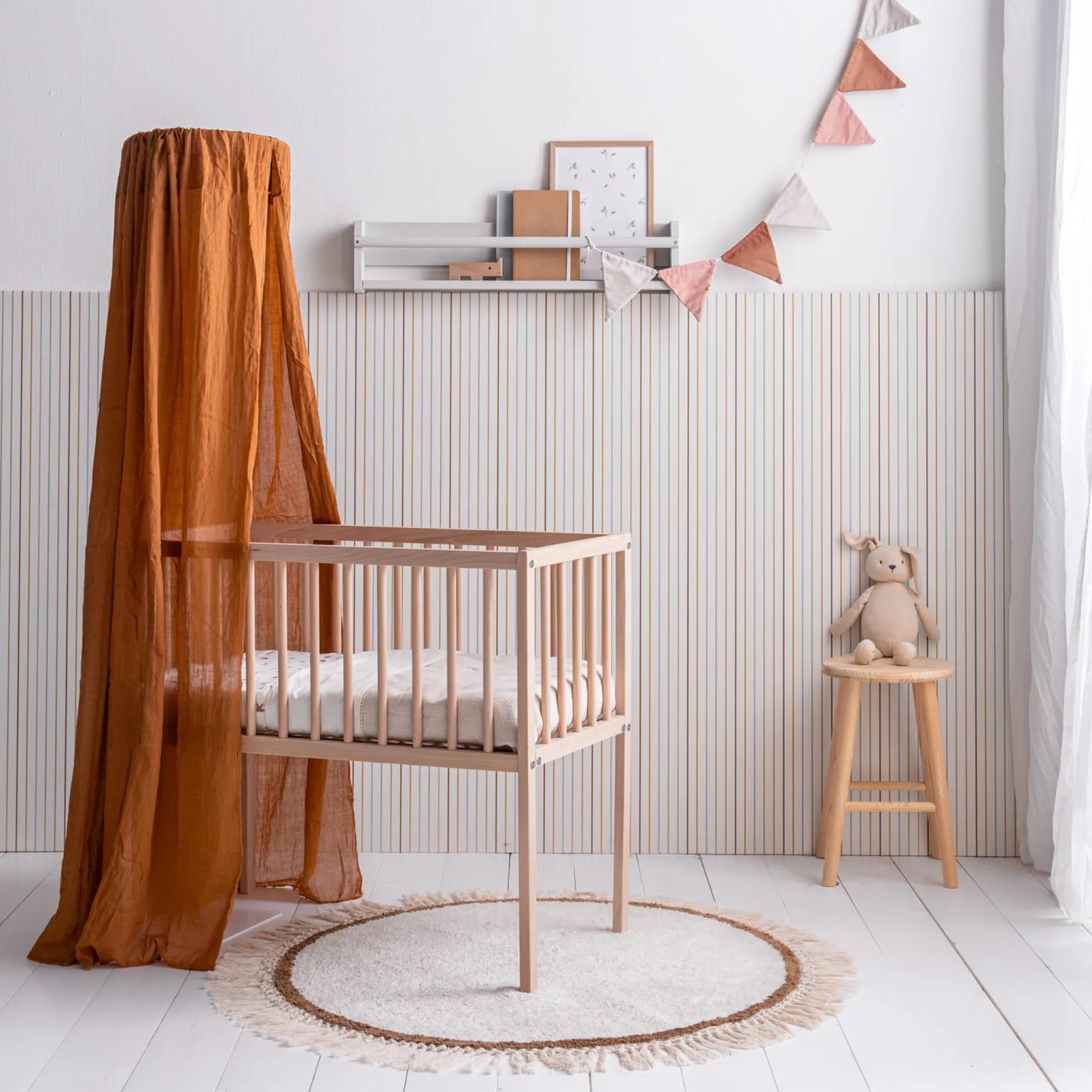 Prénatal wieg Elian 40x80cm Onbehandeld/Naturel