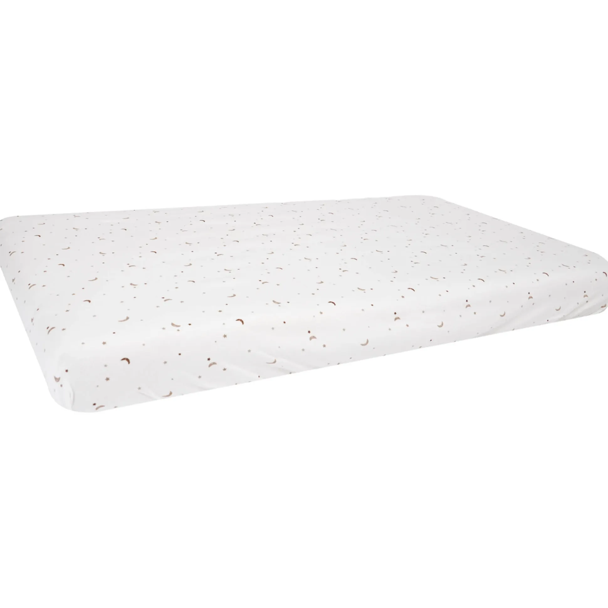 Prénatal wieg hoeslaken Ster en Maan wit