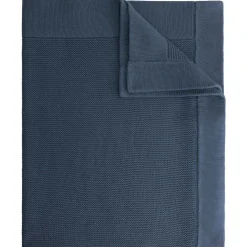 Prénatal wiegdeken Little Knits blauw