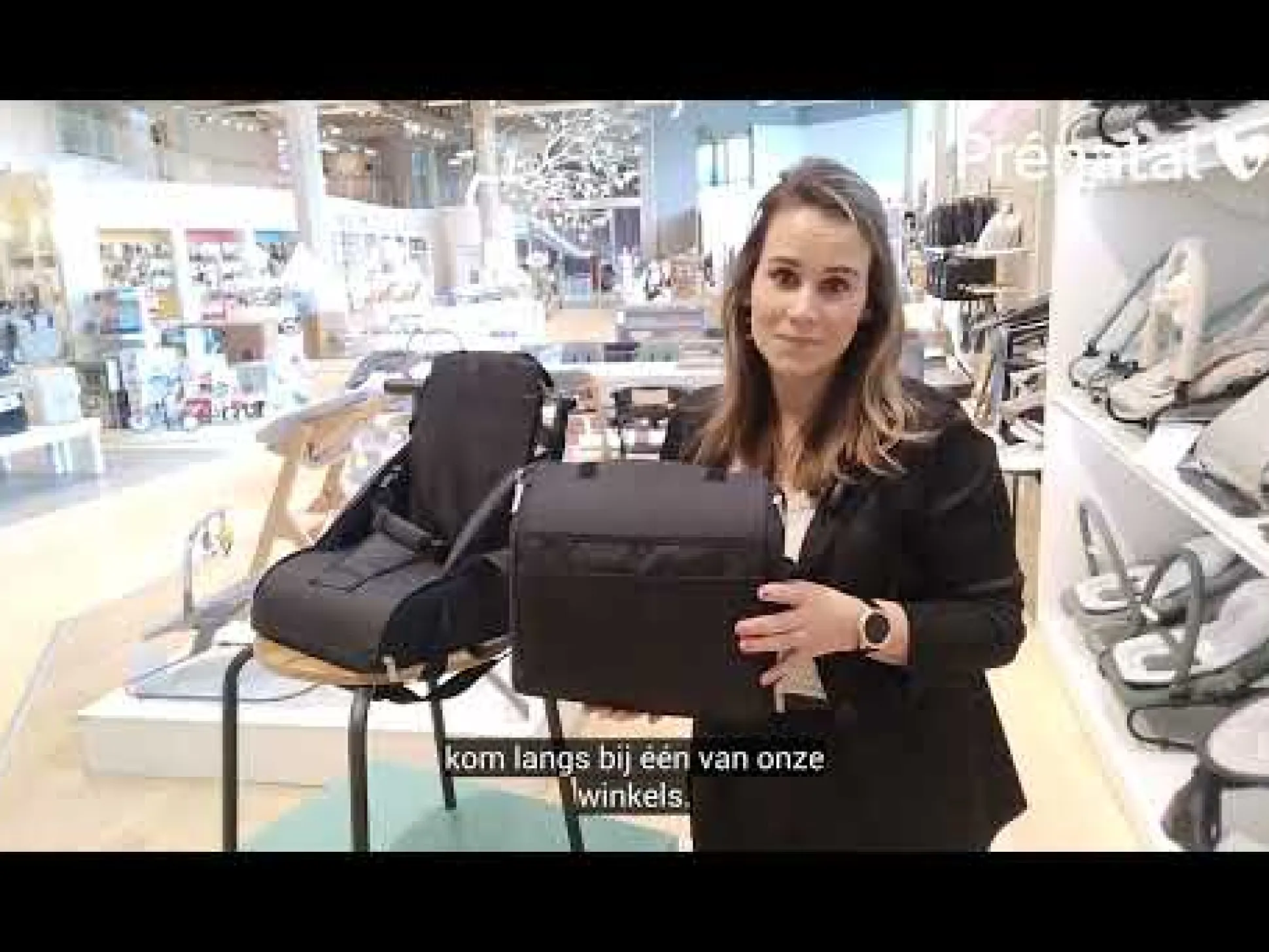 Prénatal zitverhoger voor stoel Black