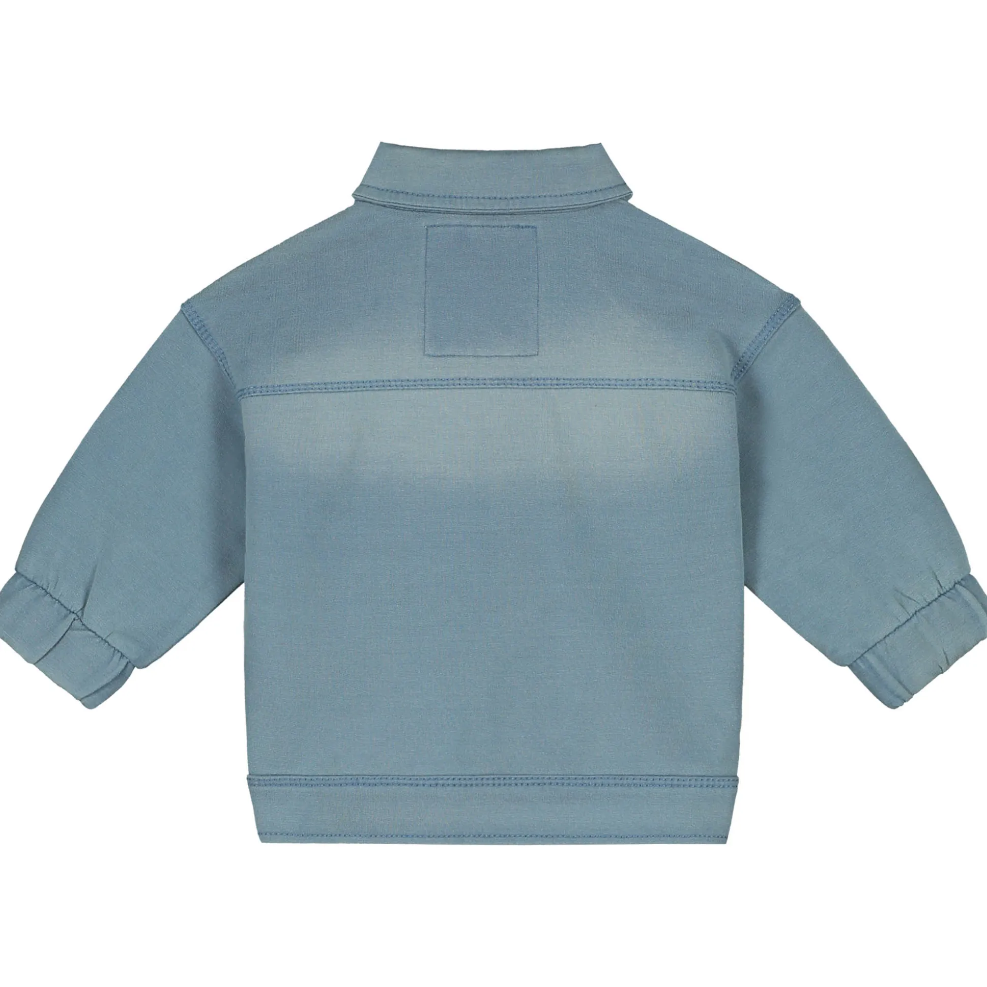 Prénatal zomerjas lange mouwen effen blauw