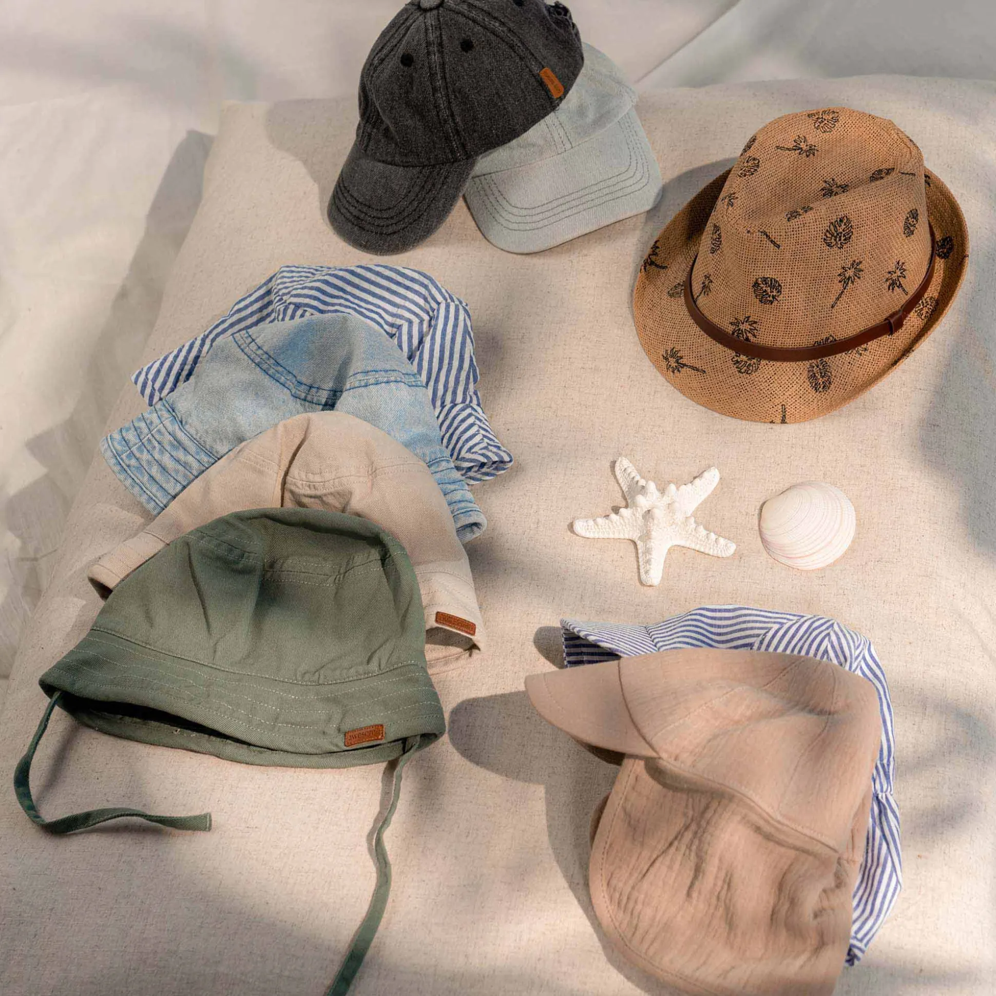 Prénatal zonnehoed beige