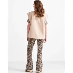 Prénatal zwangerschapgilet korte mouwen effen beige