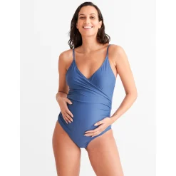 Prénatal zwangerschapsbadpak  effen blauw