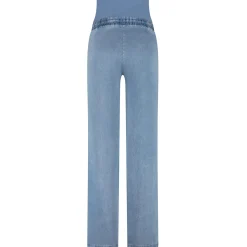 Prénatal zwangerschapsbroek lang effen denim