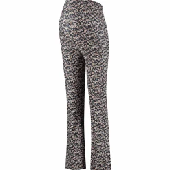 Prénatal zwangerschapsbroek lang bloemen zwart