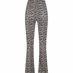 Prénatal zwangerschapsbroek lang bloemen zwart