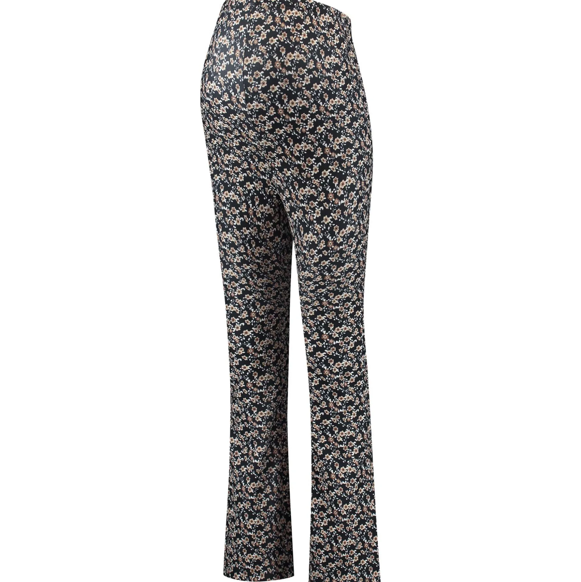 Prénatal zwangerschapsbroek lang all over print zwart