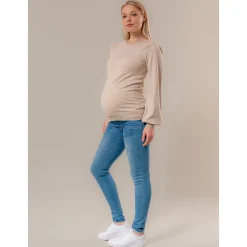 Prénatal zwangerschapsjeans lang effen blauw