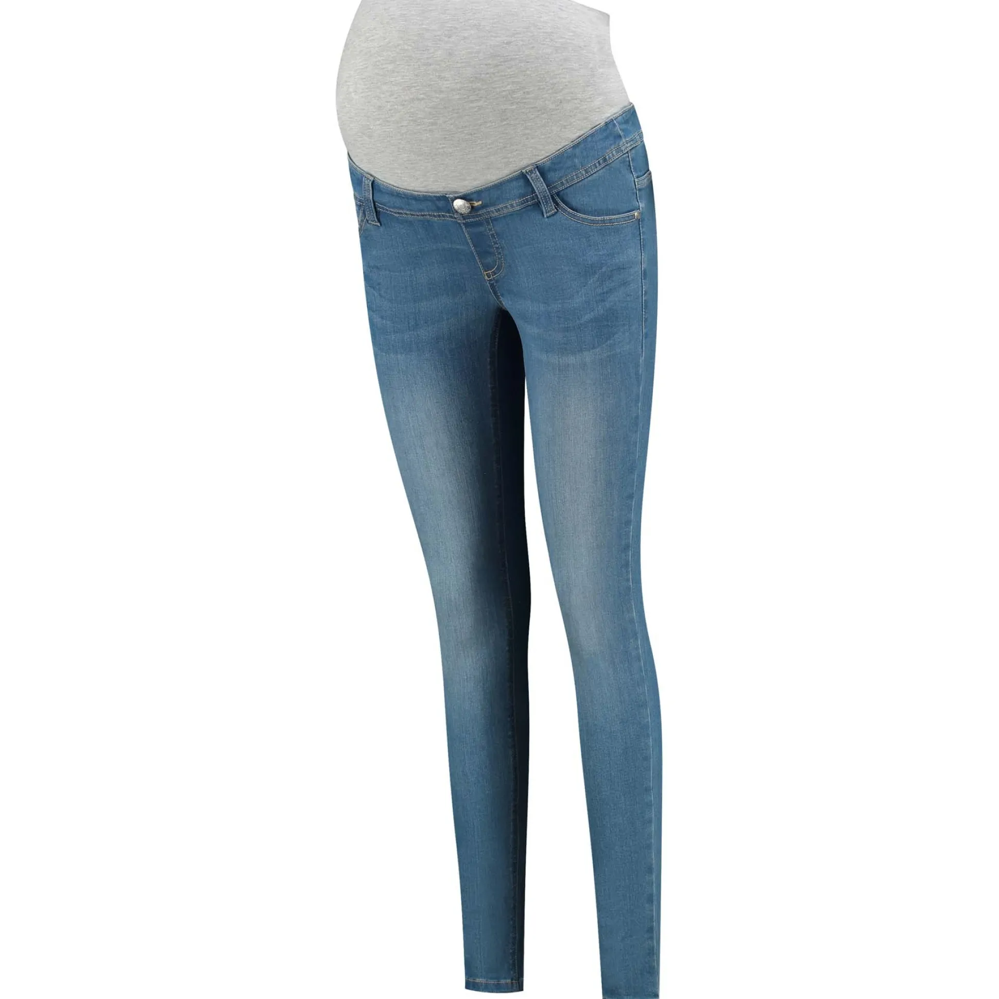 Prénatal zwangerschapsjeans lang effen blauw