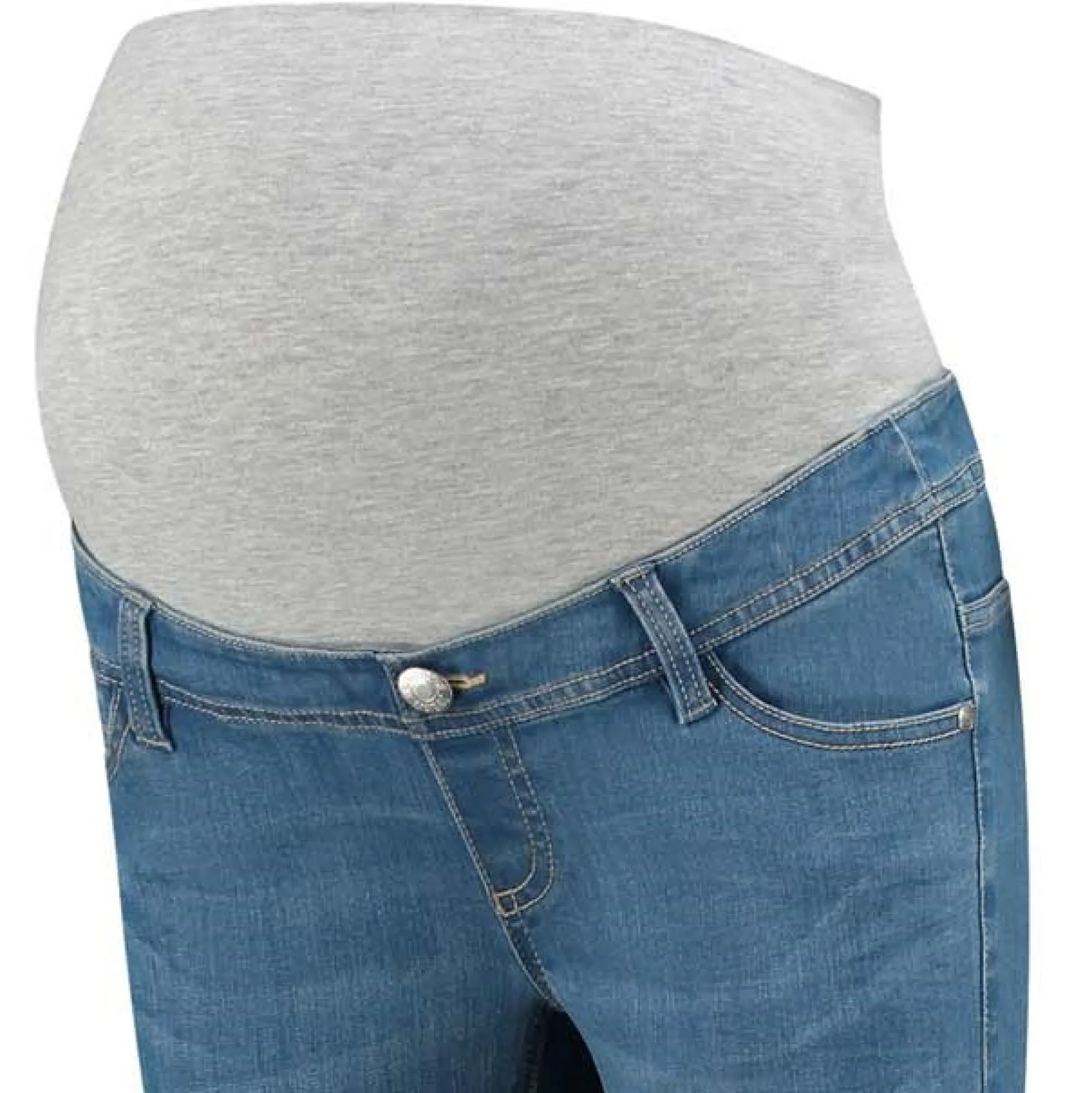 Prénatal zwangerschapsjeans lang effen blauw