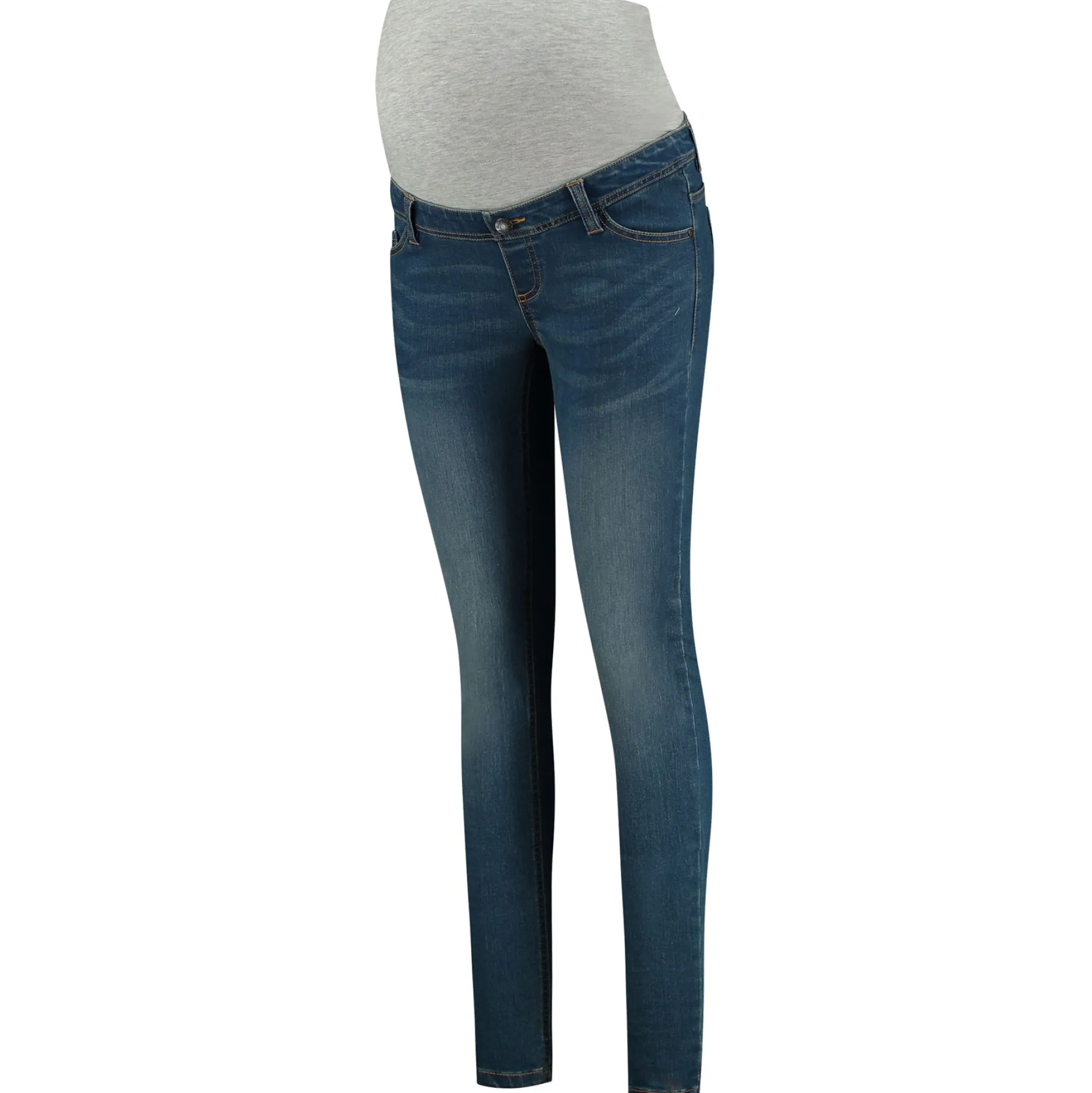 Prénatal zwangerschapsjeans lang effen blauw