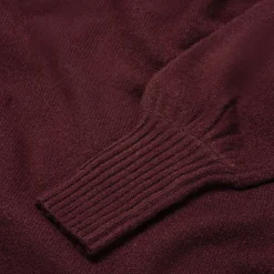 Prénatal zwangerschapsjurk lange mouwen effen rood