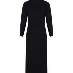 Prénatal zwangerschapsjurk driekwart mouwen effen zwart