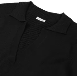 Prénatal zwangerschapsjurk driekwart mouwen effen zwart