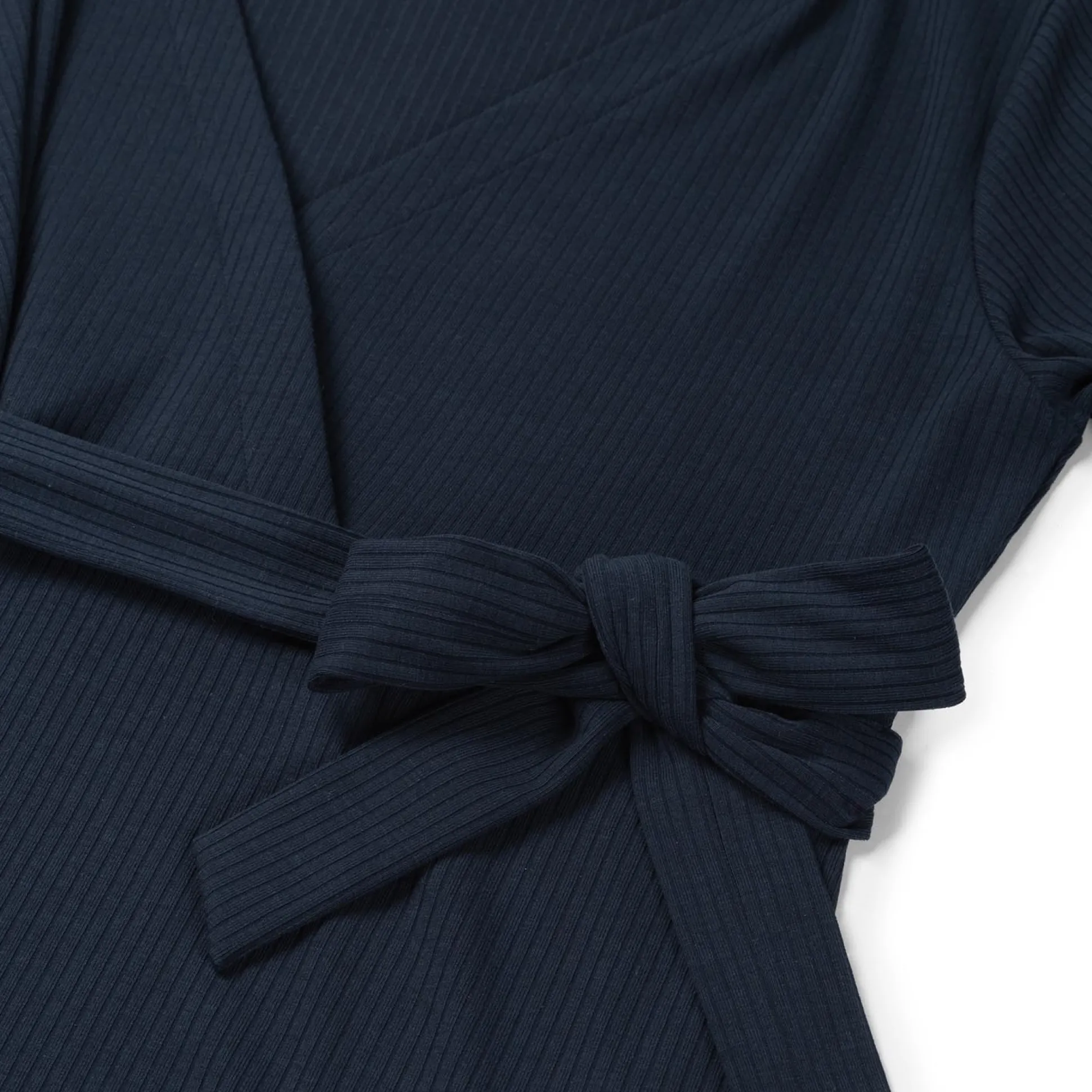 Prénatal zwangerschapsjurk korte mouwen effen blauw