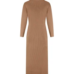 Prénatal zwangerschapsjurk driekwart mouwen  bruin