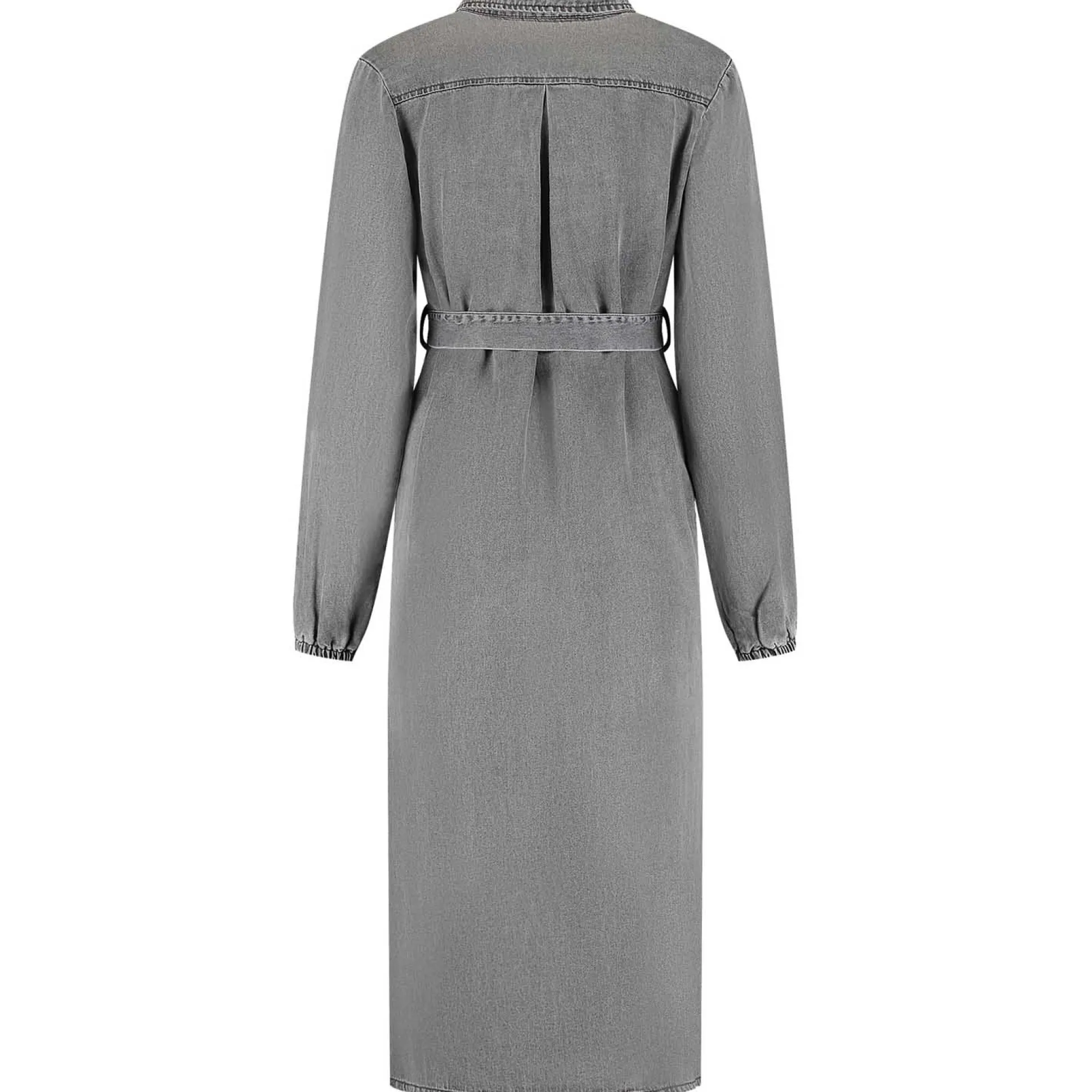 Prénatal zwangerschapsjurk maxi effen grijs