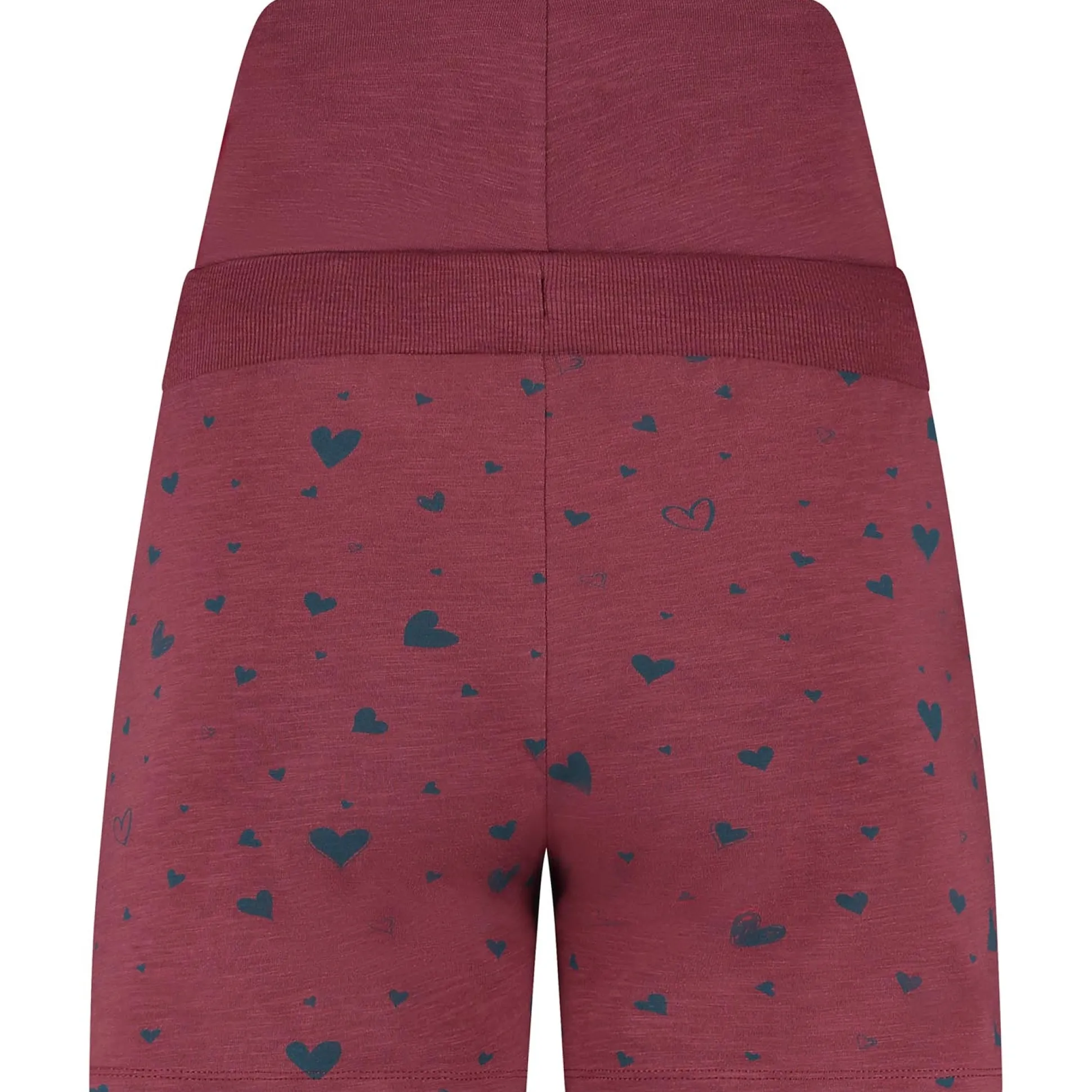 Prénatal zwangerschapspyjama short kort hartjes rood