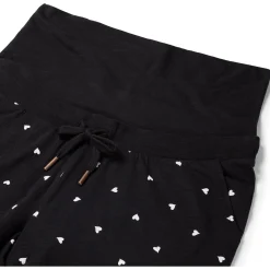 Prénatal zwangerschapspyjama short kort hartjes zwart