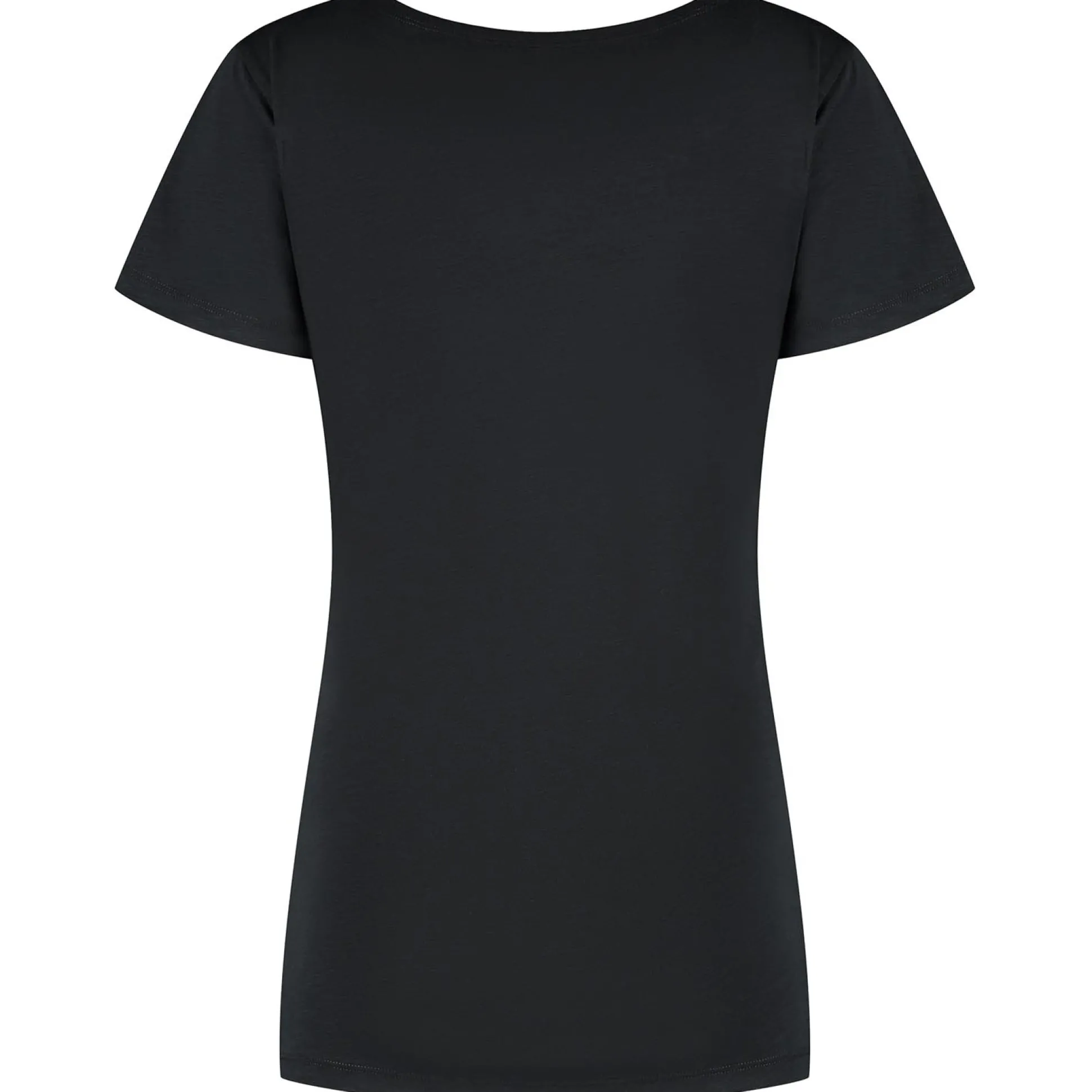 Prénatal zwangerschapspyjama T-shirt korte mouwen effen zwart