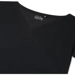 Prénatal zwangerschapspyjama T-shirt korte mouwen effen zwart