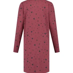 Prénatal zwangerschapspyjama lange mouwen all over print rood