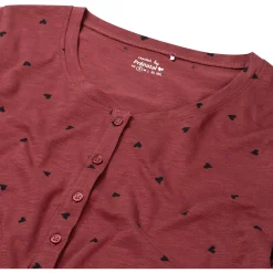 Prénatal zwangerschapspyjama korte mouwen all over print rood