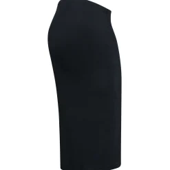 Prénatal zwangerschapsrok rib knielengte effen zwart