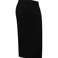 Prénatal zwangerschapsrok rib knielengte effen zwart