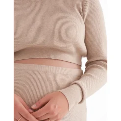 Prénatal zwangerschapsrok knielengte  beige
