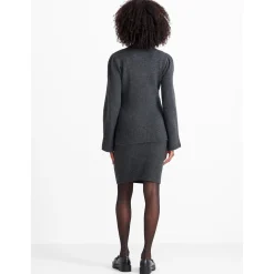 Prénatal zwangerschapsrok kort effen grijs