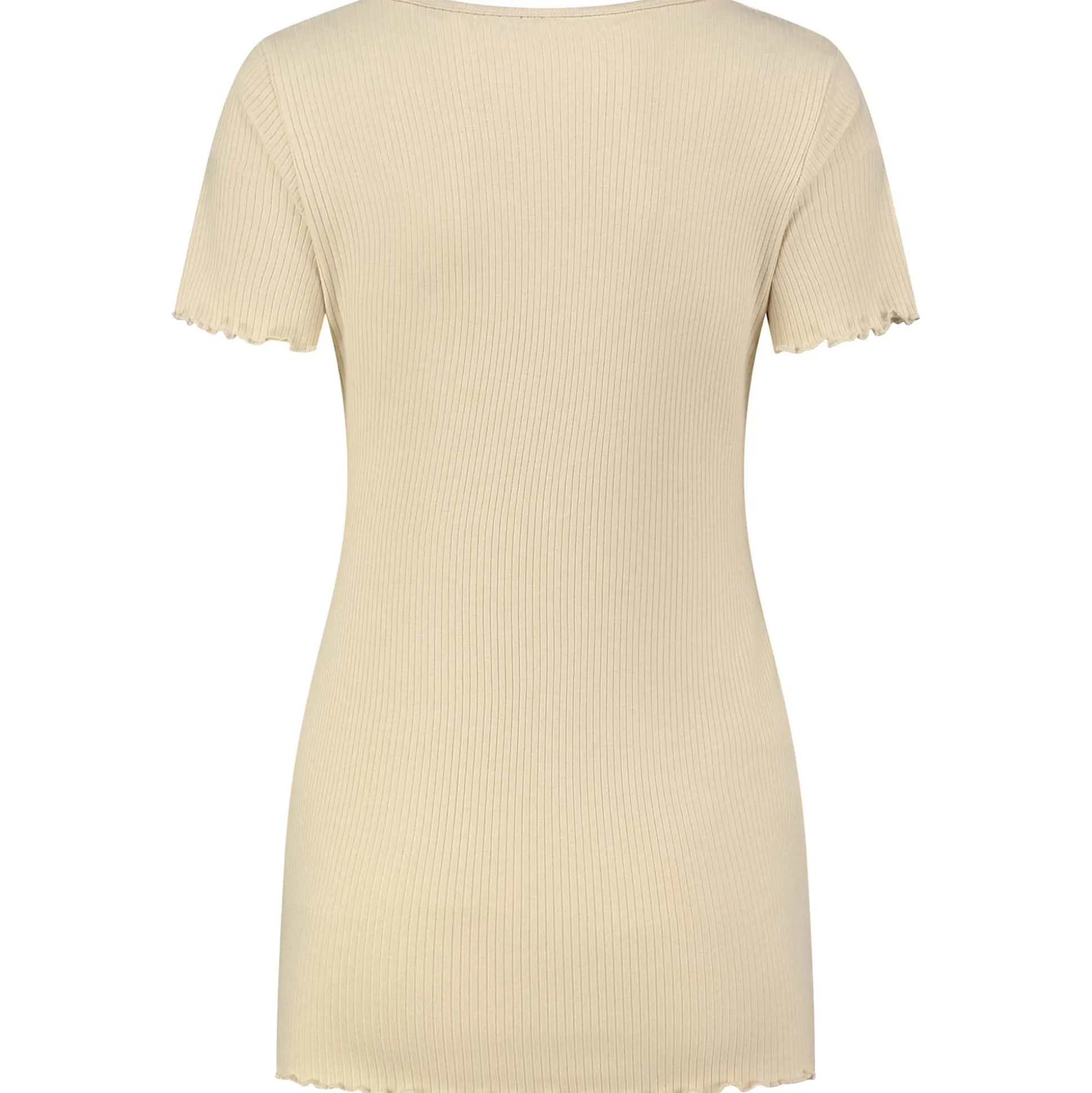 Prénatal zwangerschapsshirt korte mouwen effen beige
