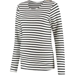 Prénatal zwangerschapsshirt lange mouwen strepen zwart